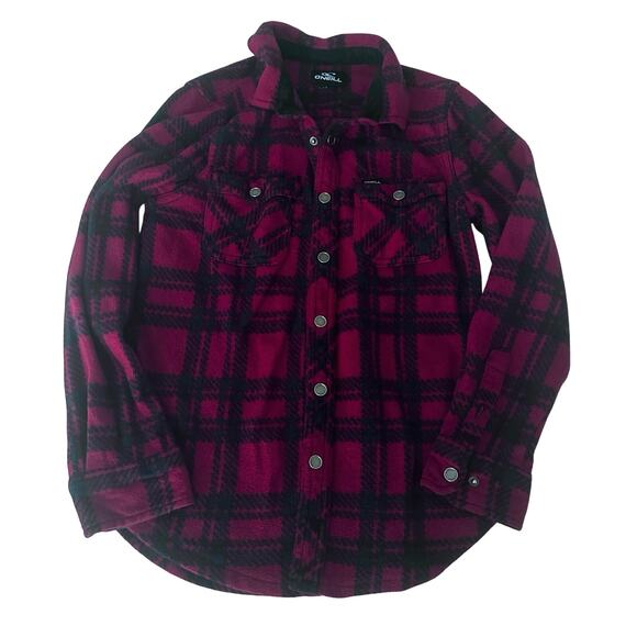 O'Neill boys Glacier Plaid Superfleece Flannel Shirt - Picture 1 of 4
